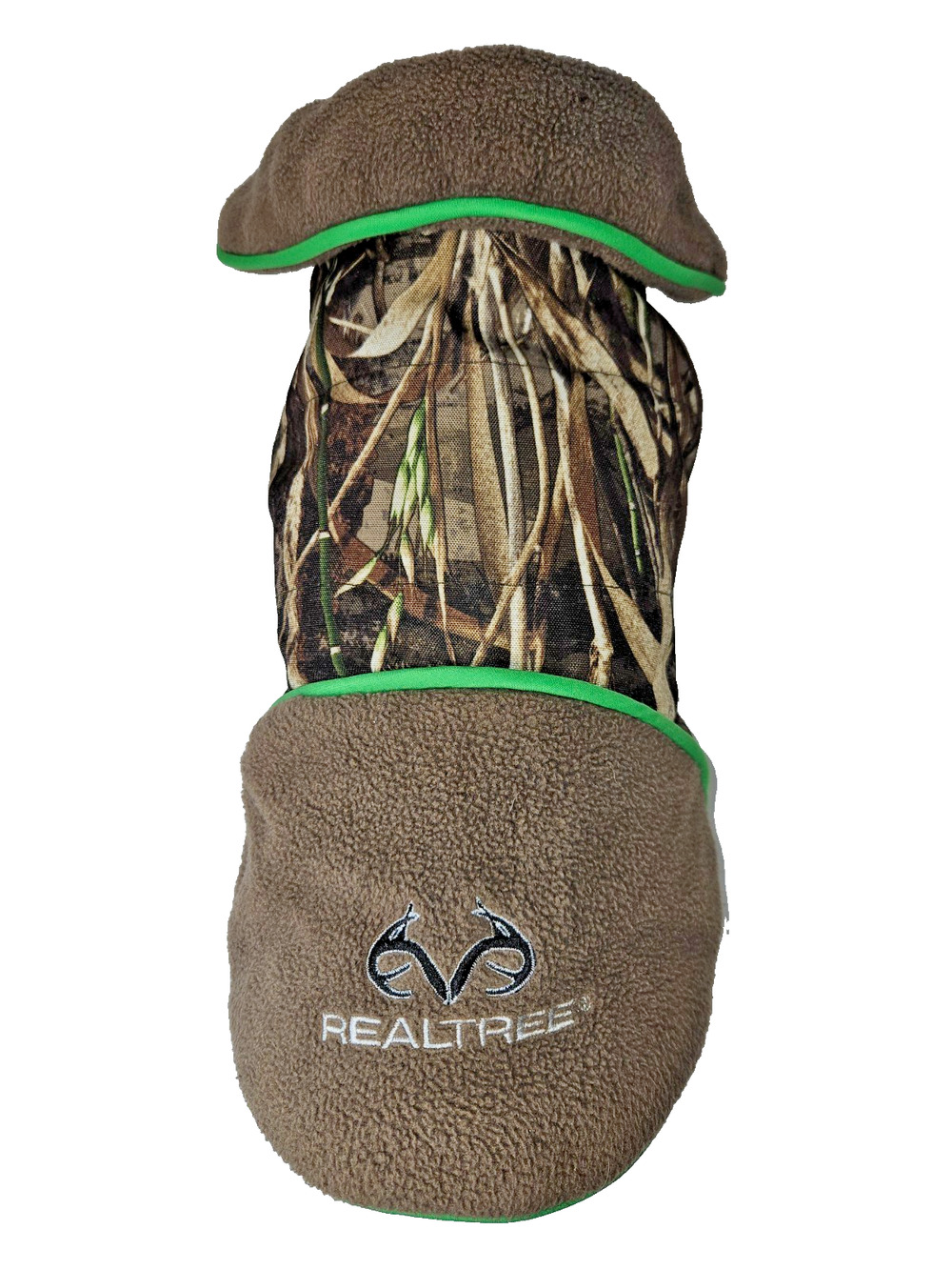 Realtree Camo Dog Vest Green Fleece Lined Hunting Jacket Small Dallas Mfg Co